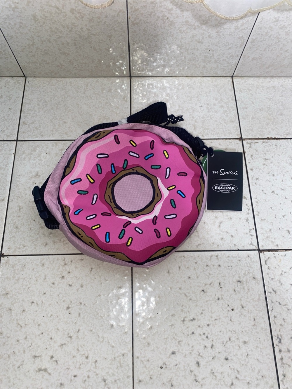 NWT Eastpak x Simpsons pink donut crossbody